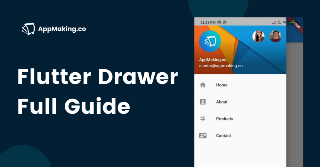 Flutter Drawer Tutorial With 5 Examples - AppMaking.co